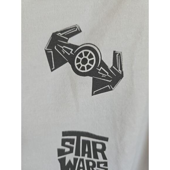 Disney Star Wars Darth Vader Dark Side White Girls Crop Top Size 11/12 New w Tag - Picture 5 of 16